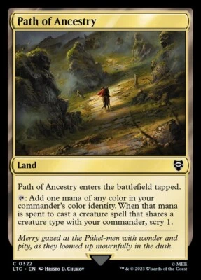 Path of Ancestry 0322 Non Foil Common LOTR Commander MTG Near Mint - Image 1 of 2
