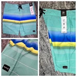 Pantalones Cortos Hurley Phantom Pleasure Point Para Hombre Talla 31 Surf Bañador Azul ELASTIZADOS - Imagen 1 de 8