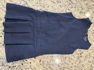 Girls Sleeveless Navy Uniform Jumper Size 6 - Picture 1 of 3