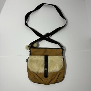 UGG Australia Suede Crossbody Purse Handbag Womans Sheepskin Medium Ugg Fur Bags