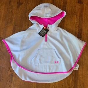 NEW Under Armour Girls Youth hoodie size 4 sweat shirt Poncho Style Cape Blue - Picture 1 of 7