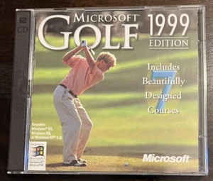 1999 Microsoft Golf 2 Disc PC CD Rom Game Windows 95/98 NT 4.0 Include 7 Courses - Picture 1 of 9