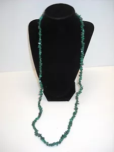 Malachite 34" Chip Necklace Meditation Spiritual Reiki Crystal Chakra #332 - Picture 1 of 10
