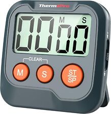 ThermoPro TM03W Kitchen Timer Digital Cooking Timer with Large LCD Display Big D