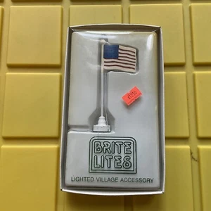Dept 56~Original Snow Village Accessories~Brite Lites~U.S. Flag~98469~New - Bild 1 von 2
