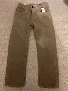 NWT GAP KIDS BOYS CORDUROY PANTS!  Tan SIZE 6-ADJUSTABLE WAIST! - Picture 1 of 5