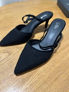 Wittner black mules size 10 nearly new and just fabulous sude he - Picture 1 of 8