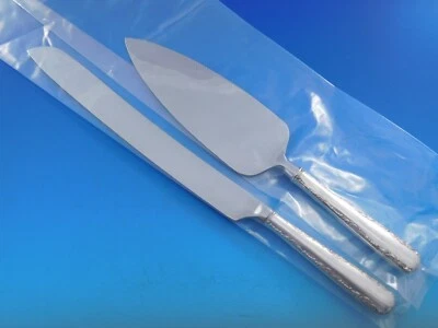 Juego de pastel de boda de plata esterlina Camellia por Gorham servidor 2 piezas hecho a medida HH Foto 1 de 4