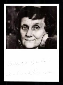 Astrid Lindgren 1907-2002 Autogrammkarte bekannt durch Pippi Langstrumpf - Bild 1 von 2