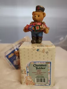 Cherished Teddies STRIKING UP ANOTHER YEAR Toy Soldier 1996 Jeffrey Figurine - Picture 1 of 6