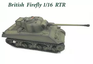 Tanque de radiocontrol remoto 2.4G británico Sherman Firefly 1/16 con 4 sonidos Reino Unido - Imagen 1 de 7
