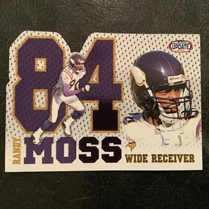 2002 Pacific Heads Update Die Cut Big Numbers #14 Randy Moss Minnesota Vikings - Picture 1 of 2