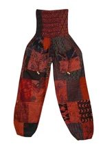 Boho Gypsy Hippy Cotton Harem Pant Floral Patchwork Loose Trouser Pants S/M