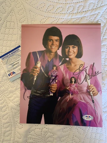 Donny & Marie Osmond Signed 8 X 10 Photo PSA/DNA Authenticated COA Autographed Cover