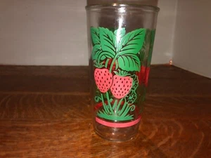 Vintage Brockway Glass STRAWBERRY Replacement Drinking Glass 6" B 5048 - Picture 1 of 5