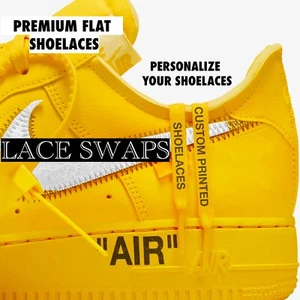1 Pair NIKE ID STYLE PERSONALIZED Your Way PREMIUM Custom Shoelaces Made By You - Picture 1 of 9