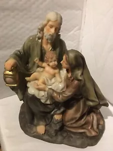 NATIVITY Holy Family Figure by Malco Joseph, Mary & Baby Jesus - Picture 1 of 7