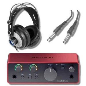 Focusrite Scarlett Solo 4G Audio Interface Aufnahme Bundle mit StreamEye Dosen50 - Bild 1 von 3