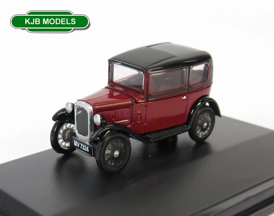Oxford Diecast 76ass003 Austin Seven RN Saloon Maroon 1 76