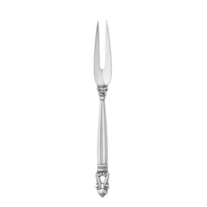 Georg Jensen. Sterling Silver Meat Fork 143 - Acorn / Konge. - Picture 1 of 1