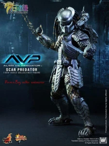 Perfect Hot Toys 1/6 Mms190 Avp Scar Predator 2.0 In Stock New - Picture 1 of 7