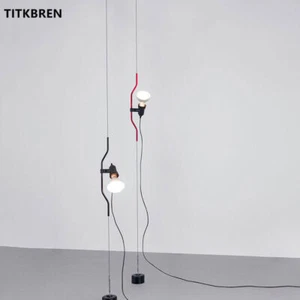 Lámpara colgante italiana de cabecera Parentesi altura ajustable lámpara de pie decoración luces - Imagen 1 de 5