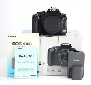 Canon EOS 400D DSLR Camera Body Only Boxed Generic Battery & Canon Charger - Picture 1 of 14