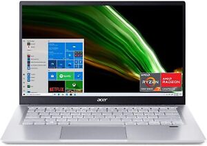 Acer Swift 3 Laptop 14" AMD Ryzen 7 5700U, 8GB LPDDR4X, 512GB SSD, WiFi 6