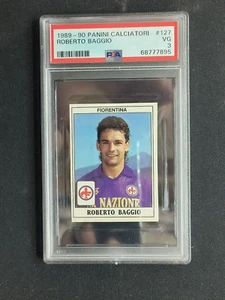 Sticker 1989-90  Panini Calciatori Roberto Baggio #127 PSA 3 - Picture 1 of 2