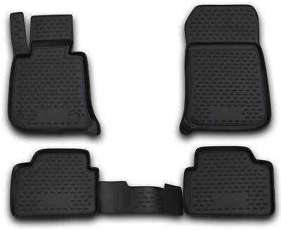 AD TUNING Gummifußmatten für 3er BMW E90 E1 2005-2012 3D Passform Hoher Rand Gummimatten