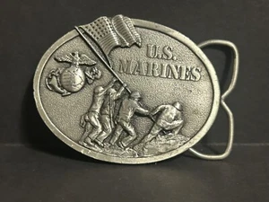 Vintage 1982 Bergamot U.S. Marines The Few, The Proud, The Marines Gürtelschnalle - Bild 1 von 16