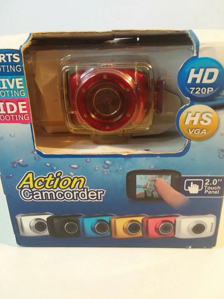 ACTION CAMCORDER UNDERWATER ACTION CAMERA HD 720P 2.0” Touch Panel LCD T01 - Image 1 of 4