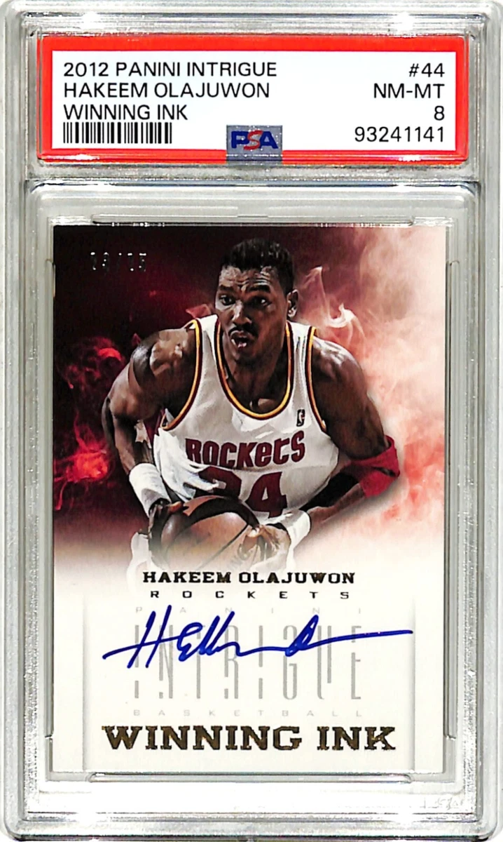 Eminence Hakeem Olajuwon Auto 直筆サイン 2021 Panini Hall of Fame Signatures Silver Prizm Hakeem Olajuwon