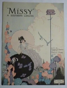 MISSY A Southern Longing Sheet Music by Francis Stanton/Harold Robe 1920 PV - Picture 1 of 2