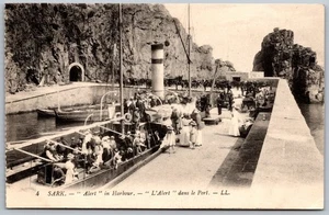 Cartolina Isole del Canale Sark Porto Barche Scogliera anni 1910 DB Veduta - Foto 1 di 2