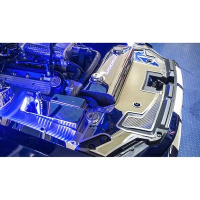 Front Header Plate Brushed for 2012-14 Ford Mustang Shelby [Polished/Perforated] Foto 1 de 4