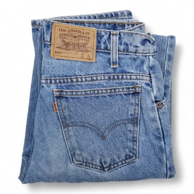 LEVI'S 550 Orange Tab Student Fit Vintage Relaxed Fit Jeans - W28 L32 - Image 1 of 4