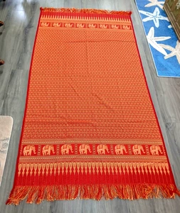 Beautiful Scarf / Table Runner / Wall Tapestry 80" Silk Bohemian Elephant Decor - Picture 1 of 6