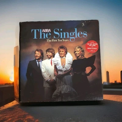 ABBA - The Singles The First 10 Years - Gatefold 2 x LP Vinyl Records 1982 N875 - Image 1 of 4