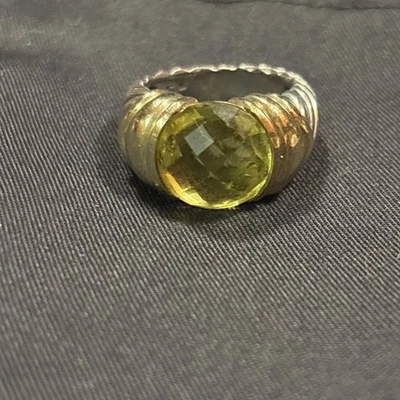 David Yurman 14K & 纯银柠檬黄水晶卡普里戒指,尺寸 5 — 第 1/4 张图片