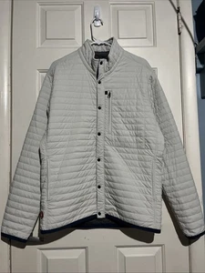 Relwen Windzip Jacket Chalk White Size Large Huckberry Exclusive Quilted Puffer - Picture 1 of 8