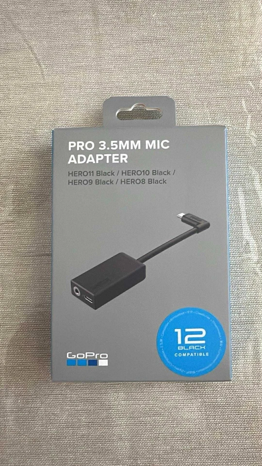 Adaptador de micrófono GoPro Pro 3,5 mm para (todas las cámaras HERO) - Accesorio oficial GoPro Foto 1 de 1