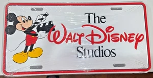 Unopened MICKEY MOUSE The Walt Disney Studios Decorative aluminum  LICENSE PLATE - Picture 1 of 3