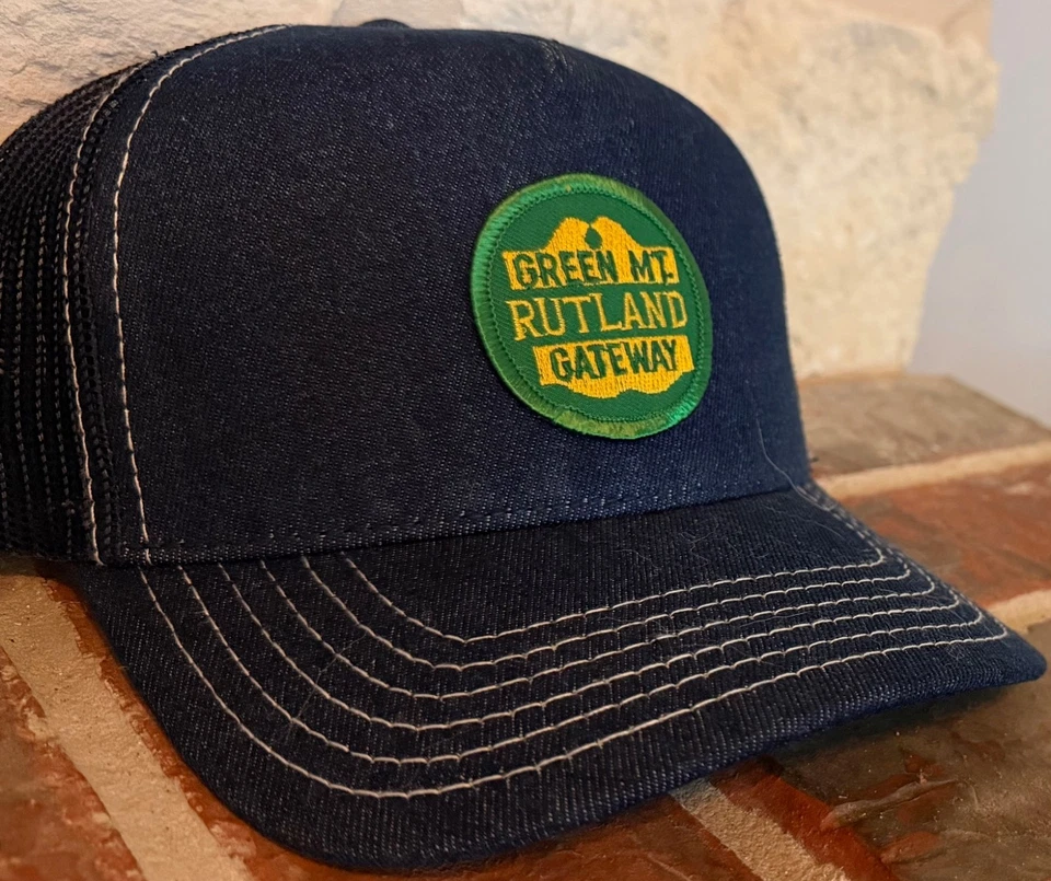 Gorra/Sombrero - (Denim con malla) Rutland Railroad - Green Mountain (RUT) # 11200 Foto 1 de 1