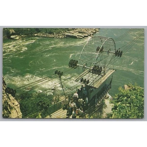 Coche aéreo español, Cataratas del Niágara, Canadá, postal vintage. - Imagen 1 de 2