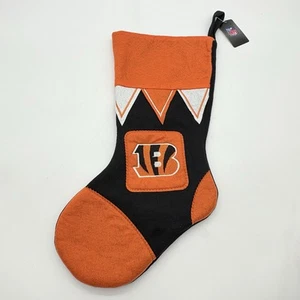 Cincinnati Bengals Patchwork Christmas Stocking Holiday 17" NFL Football New! - Picture 1 of 8