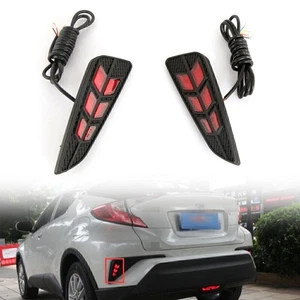 LED Rear Bumper Reflector Tail Brake Light Signal Lamps For Toyota C-HR CHR 2018 - Picture 1 of 7