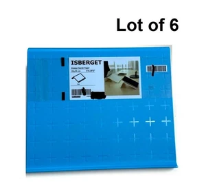 Lot of 6 IKEA Isberget Blue Plastic Laptop iPad Tablet Tray Stand Electronics - Picture 1 of 10