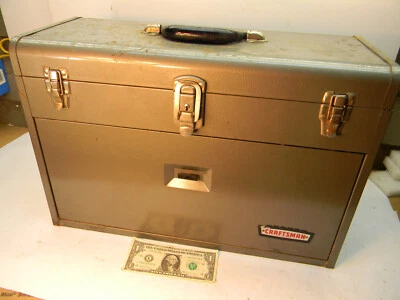 Vintage Craftsman 412 tool Box; 7 drawer, WITH KEY! Crown Logo; 6522 - Image 1 of 4