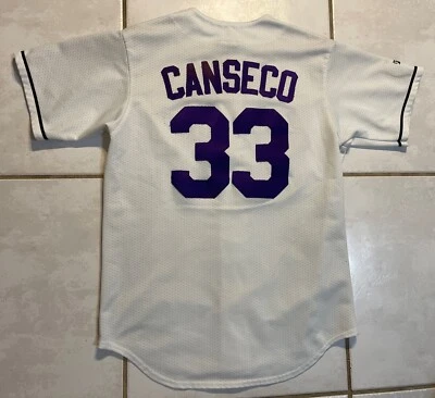 复古 MAJESTIC Tampa Bay Devil Rays Jose Canseco 1999 年美国职棒大联盟球衣男式中号 — 第 1/4 张图片